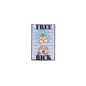 One Free Rick From Prison Enamel Lapel Pin